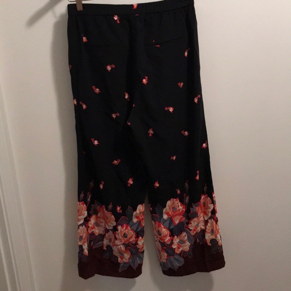 NWOT Anthropologie Ett twa Floral wide leg Small - Picture 7 of 10